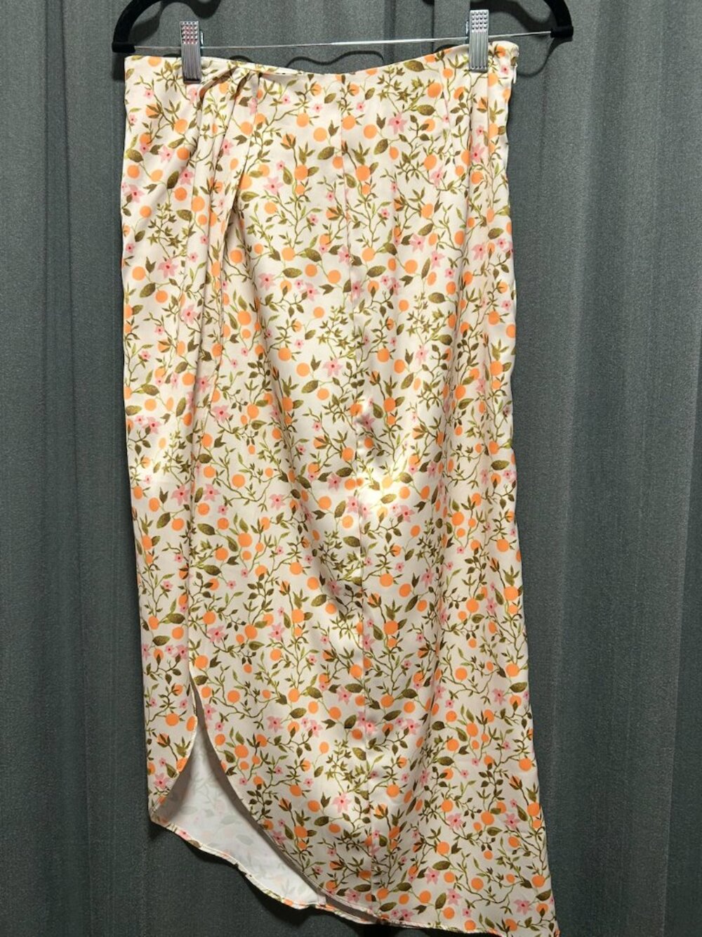 Urban Outfitters Orange Vine Midi Skirt